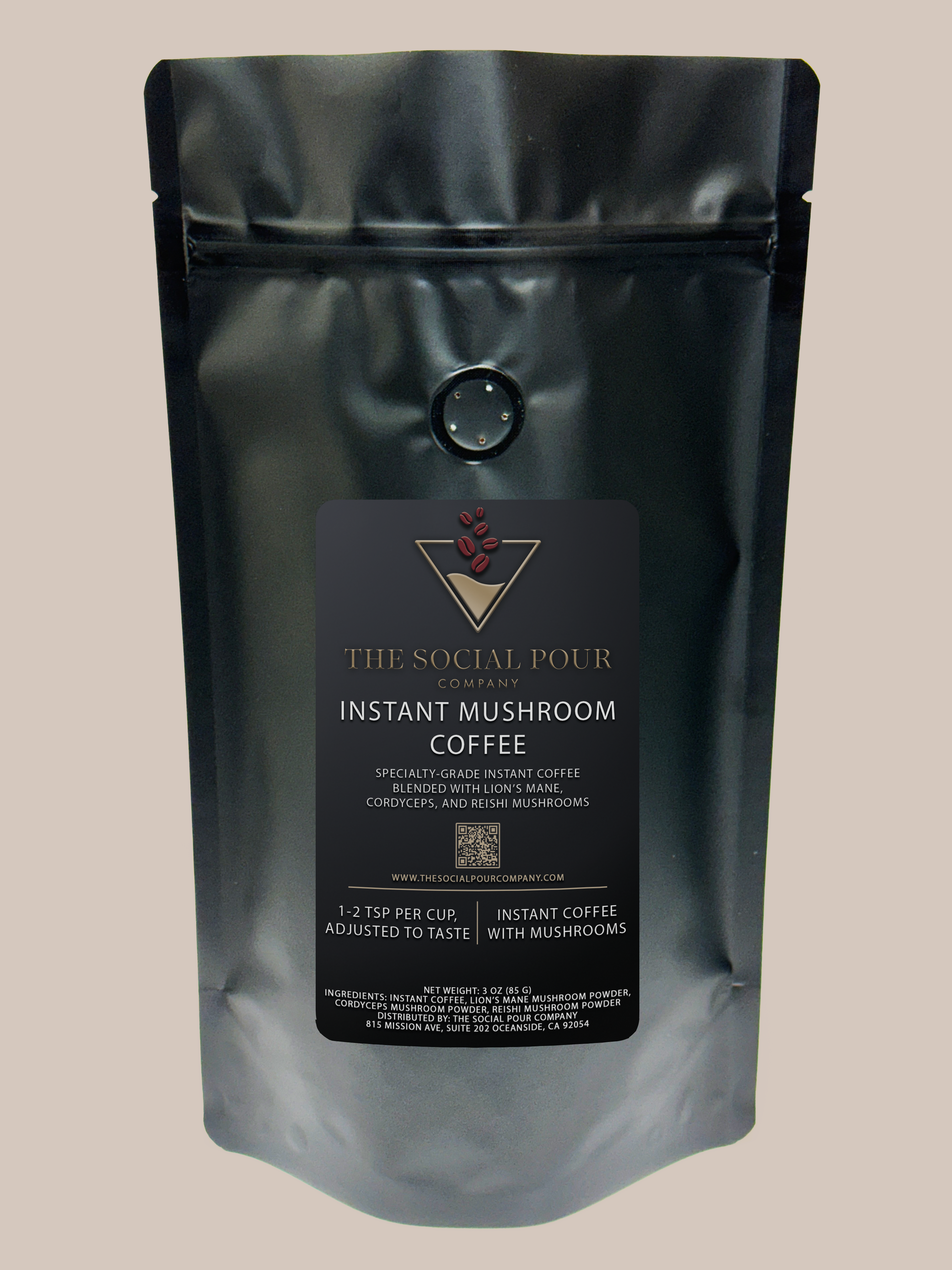 Instant Coffee W/ Mushrooms